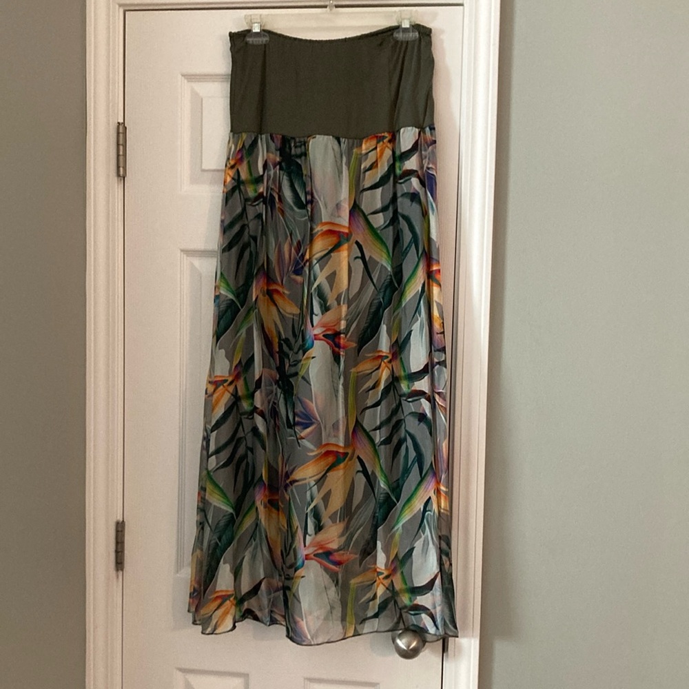 Floral Multicolor Maxi Skirt